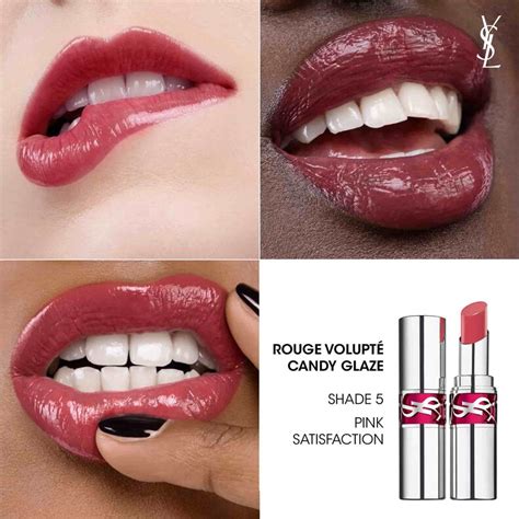 ysl gloss volupte07|ysl candy glaze 05.